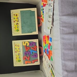 2 Vintage Original 1972 Fisher Price School Days Portable Play Desk #176